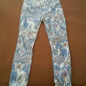 Boho Print Skinny Jeans